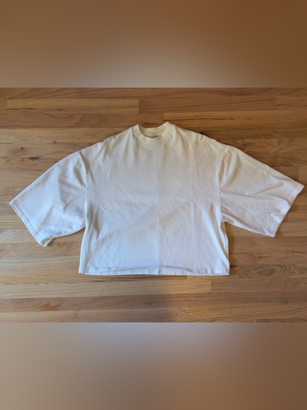 Florence Black Heavyweight Cropped Tee